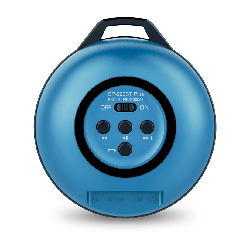 Genius Speaker Sp-906Bt Plus 10 Hours Play Time For Mobile Devices, Blue